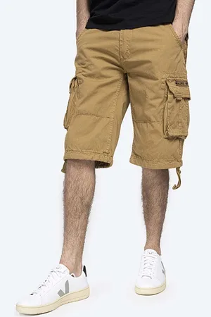 Alpha Industries Bavlněné šortky Jet Short barva, 191200.13-brown