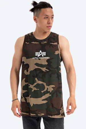 Alpha Industries Bavlněné tričko barva, 126566C.408-green