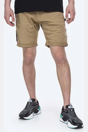Alpha Industries Kraťasy Kerosene Patch pánské, barva, 116212.14-beige