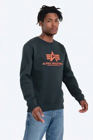 Alpha Industries Mikina Basic Sweater pánská, barva, s potiskem, 178302.353