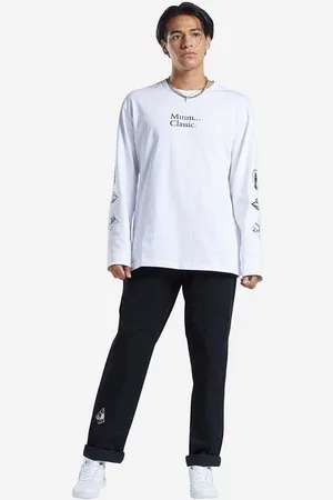 Reebok Bavlněné tričko s dlouhým rukávem Skateboard Longsleeve Tee HT8175 barva, s potiskem, HT8175-white