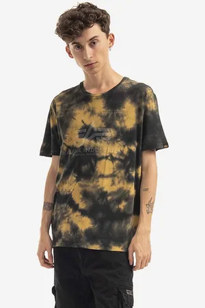 Alpha Industries Bavlněné tričko Basic Tee Batik barva, 116517.20-yellow