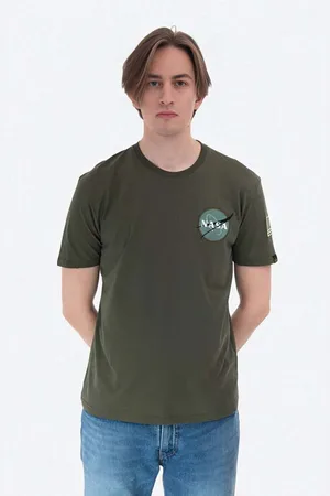 Alpha Industries Bavlněné tričko barva, 176507.257-green