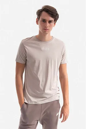 Alpha Industries Bavlněné tričko barva, s potiskem, 118529.627-cream
