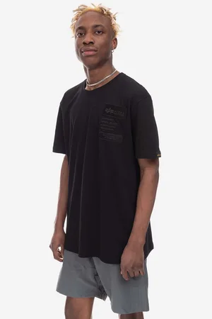 Alpha Industries Bavlněné tričko barva, 136500.03-black