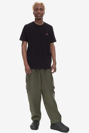 Alpha Industries Bavlněné tričko barva, s potiskem, 128507.682-black