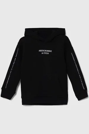 Abercrombie & Fitch Dětská mikina barva, s kapucí, s potiskem