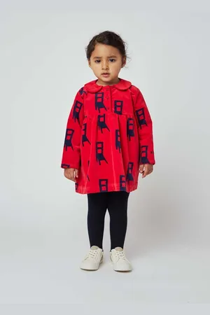 Bobo Choses Kojenecké šaty barva, mini, áčková