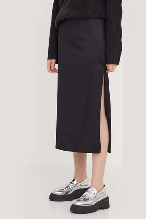 Abercrombie & Fitch Sukně barva, midi