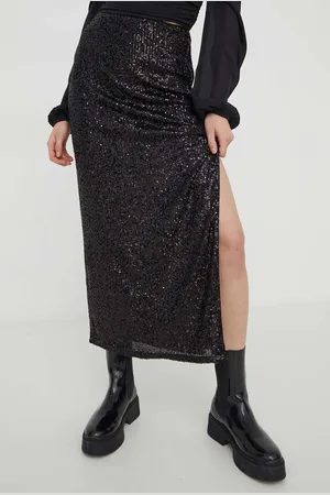 Abercrombie & Fitch Sukně barva, midi