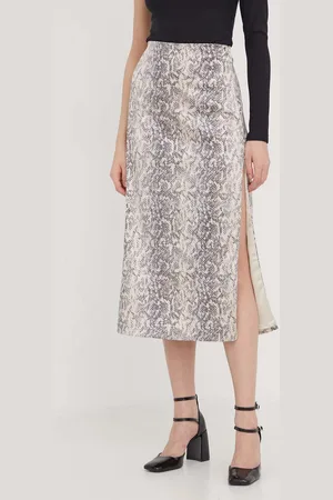 Abercrombie & Fitch Sukně barva, midi