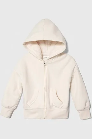 Abercrombie & Fitch Dětská mikina barva, s kapucí, hladká