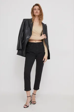 Pepe Jeans Džíny TAPERED JEANS HW SPARKLE dámské, high waist, PL204603