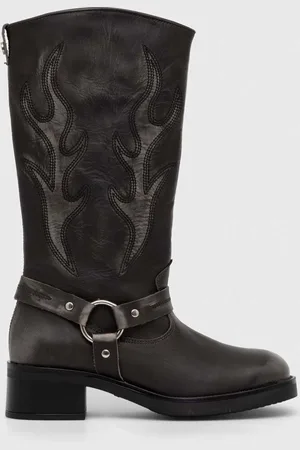 Steve Madden Westernové kožené boty Bloom dámské, barva, na plochém podpatku, SM11003090