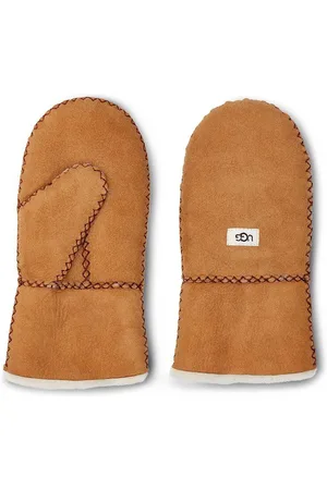 UGG Dětské kožené rukavice barva