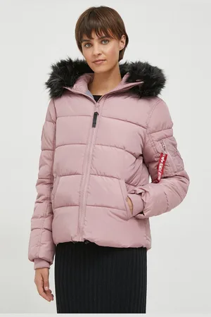 Alpha Industries Bunda Hooded Puffer Wmn dámská, barva, zimní