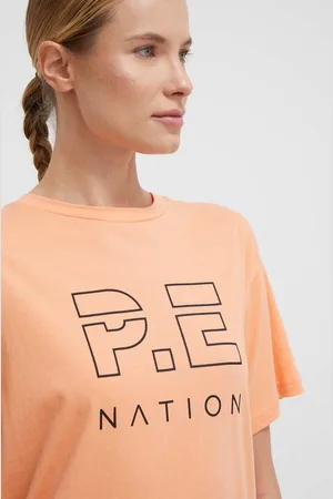 P.E Nation Bavlněné tričko barva