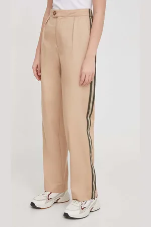 Pepe Jeans Kalhoty SUSANNE dámské, barva, jednoduché, high waist, PL211693