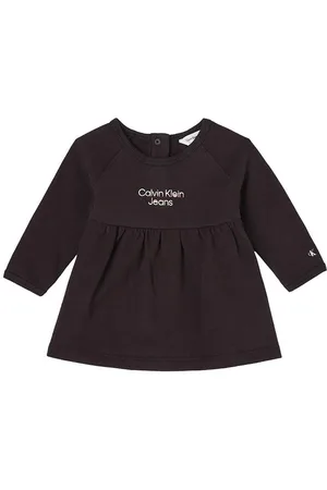 Calvin Klein Dětské bavlněné šaty barva, mini