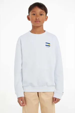 Tommy Hilfiger Dětská bavlněná mikina barva, s potiskem