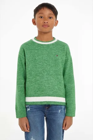 Tommy Hilfiger Dětský svetr s příměsí vlny barva, hřejivý