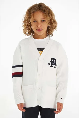 Tommy Hilfiger Dětský bavlněný kardigan barva