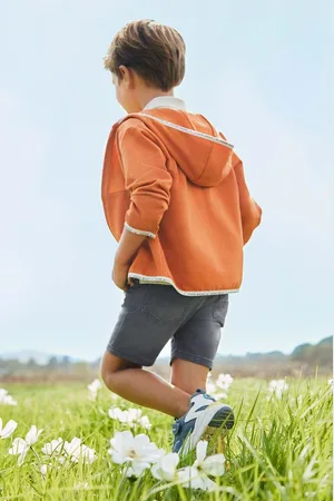 Mayoral Dětské riflové kraťasy soft denim jogger barva