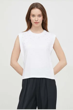 Pepe Jeans Bavlněný top HEA barva, PL505766