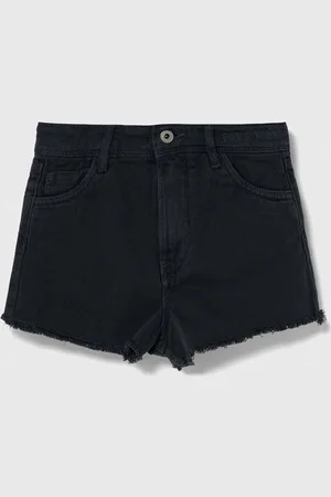Pepe Jeans Dětské riflové kraťasy OFRA hladké, nastavitelný pas