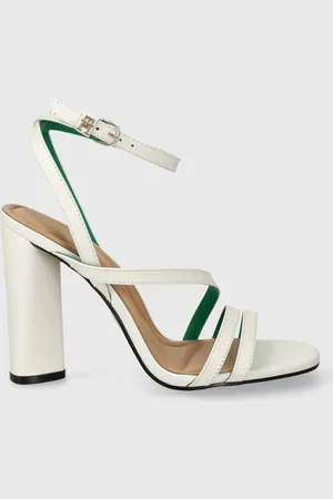 Tommy Hilfiger Kožené sandály TH LEATHER BLOCK HIGH HEEL barva, FW0FW07752