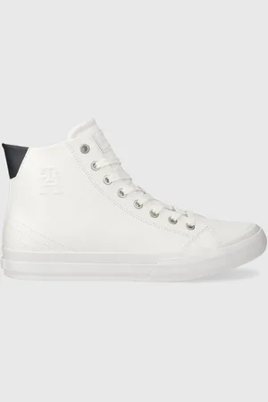 Tommy Hilfiger Kožené kecky TH HI VULC STREET LTH ESS pánské, barva, FM0FM04897