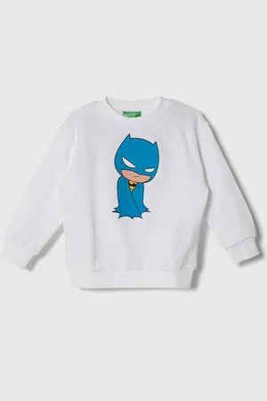 Benetton Dětská bavlněná mikina x DC barva, s potiskem