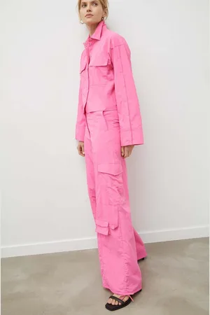 2nd Day Kalhoty 2ND Edition George - Essential Texture dámské, barva, široké, high waist, 2242162244