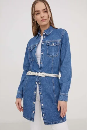 Tommy Hilfiger Džínové šaty mini, DW0DW17542