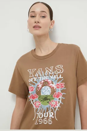 Vans Bavlněné tričko barva