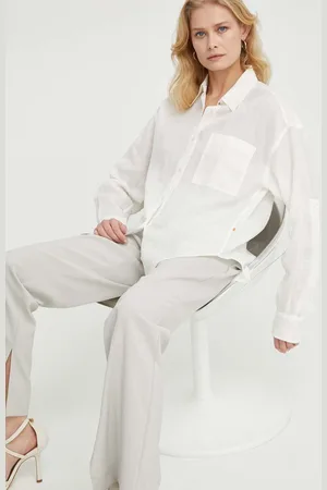HUGO BOSS Košile dámská, barva, relaxed, s klasickým límcem, 50511766