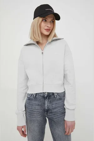 Calvin Klein Mikina dámská, barva, s potiskem, J20J223075