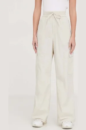 Tommy Hilfiger Kalhoty dámské, barva, široké, high waist, DW0DW17317