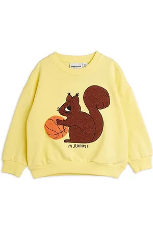 Mini Rodini Dětská bavlněná mikina Squirrel barva, s aplikací