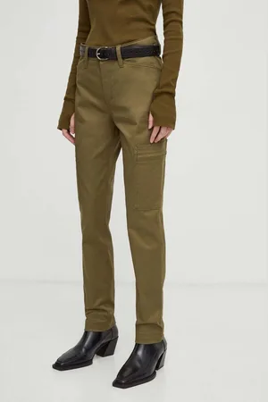 G-Star Kalhoty dámské, barva, přiléhavé, high waist