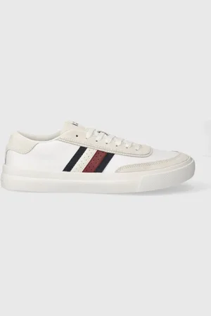 Tommy Hilfiger Kožené tenisky TH CUPSET RWB LTH barva, FM0FM04975
