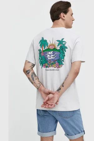 Quiksilver Bavlněné tričko barva, s potiskem
