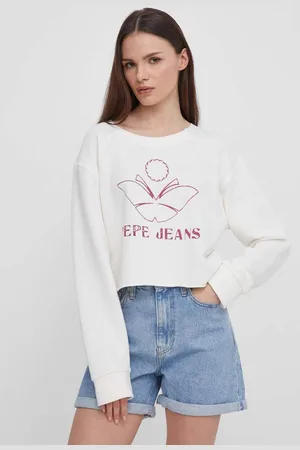 Pepe Jeans Bavlněná mikina Lorelai dámská, barva, s potiskem, PL581425