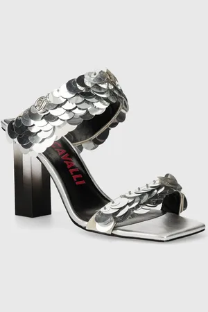 Roberto Cavalli Pantofle dámské, barva, na podpatku, 76RA3S31