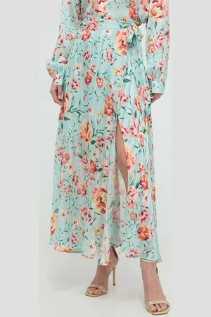 Guess Sukně ROMANA barva, maxi, áčková, W4GD64 WG4D2