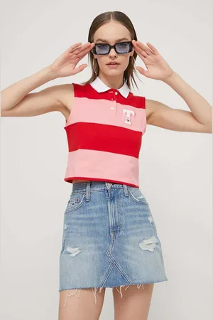 Tommy Hilfiger Bavlněný top barva, DW0DW17764