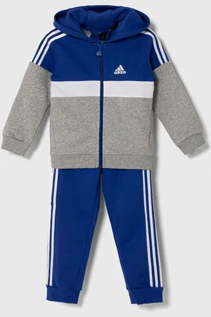 adidas Dětská tepláková souprava tmavomodrá barva