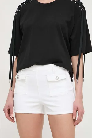 Guess Kraťasy ZELIA dámské, barva, hladké, high waist, W4GD26 D4QQ0