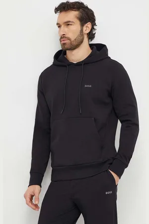HUGO BOSS Mikina pánská, barva, s kapucí, hladká, 50506130