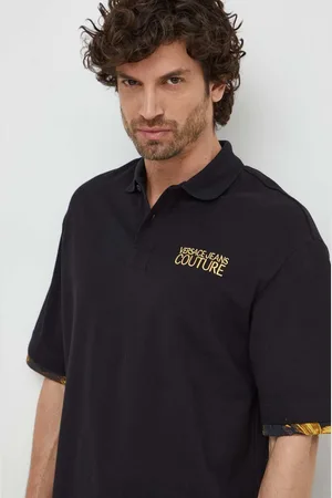 VERSACE Bavlněné polo tričko barva, 76GAG625 J0003